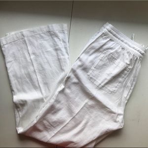 Old Navy linen blend wide leg pants